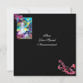 マスクの女性 / ヴェネツィアの仮面舞踏会、黒 招待状 (裏面)