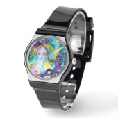 マスクの女性 / ヴェネツィアの仮面舞踏会、黒 腕時計 (傾斜)