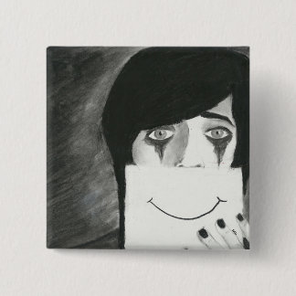 マスクの後ろ 缶バッジ