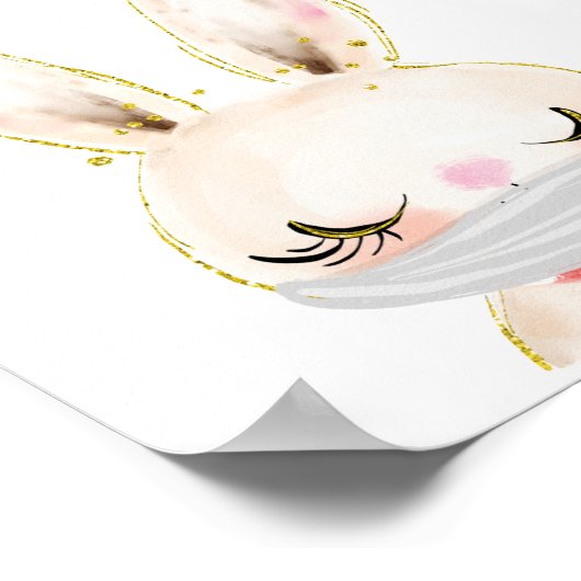 マスクの衣服、マスクが必要、バニー ポスター (角)