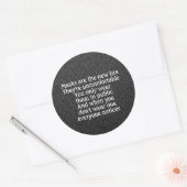 マスクは新しいブラジャーのジョークの黒 ラウンドシール (封筒)