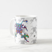 マスクをした戦士のカニのような異星の昆虫型v2 コーヒーマグカップ (正面左)