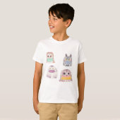 マスクをした鳥たち。2020年鳥 Tシャツ (正面フル)