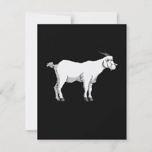 マスクを付けた羊 招待状 (正面)