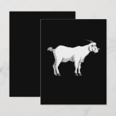 マスクを付けた羊 招待状 (正面/裏面)