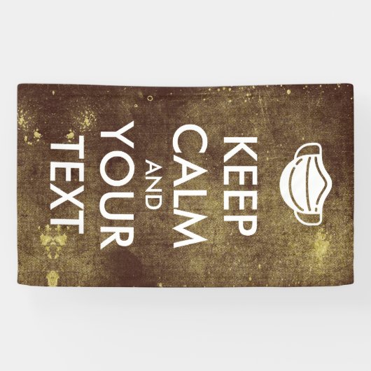 マスクを使用して独自の「カーム&運オン」を作成 横断幕 (横)