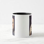 マスクを持つ女性 マグカップ (中央)