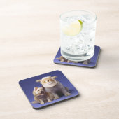 マスクを持つ猫そして犬 コースター (右側)