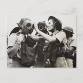 マスクを着用したWAAF ポストカード (正面)