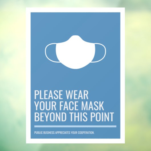 マスクを窓に貼ってください ウィンドウサイン (シート3)