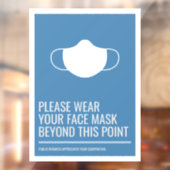 マスクを窓に貼ってください ウィンドウサイン (シート2)