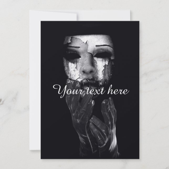 マスクを落とす (正面)