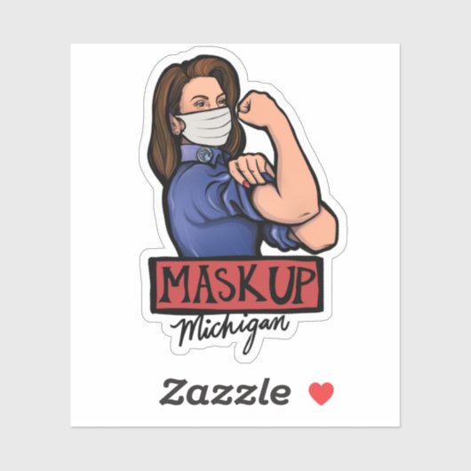マスクアップミシガングレッヘンホイットマーミチガンダー シール (シート)