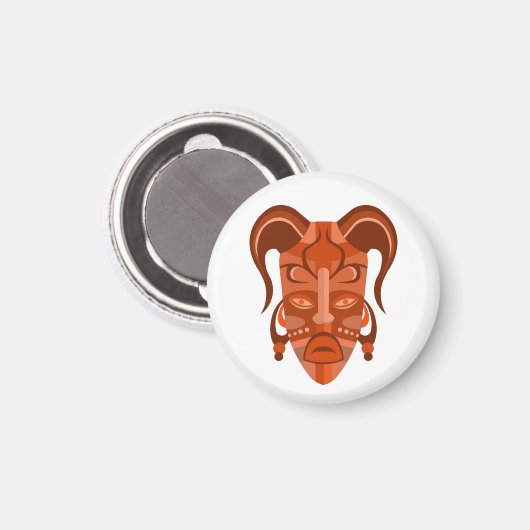 マスクアート伝統的付き磁石 マグネット (正面/裏面)