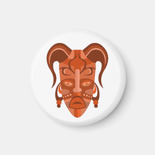 マスクアート伝統的付き磁石 マグネット (正面)