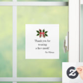 マスクウィンドウを貼ってくれてありがとう顔 ウィンドウサイン (ホーム)