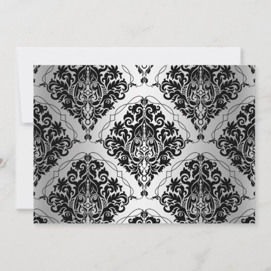 マスクエレガントヒール仮装フォト甘い16 招待状 (裏面)