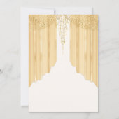 マスクエレガント仮装金ゴールドキンセアニェラ 招待状 (裏面)