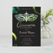 マスクエレガント，シックなマスカレードキンセアニラ 招待状 (スタンド正面)