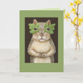 マスクカードにリス カード (黄色い花)