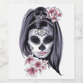 マスクカーニバル死んだフローラの日 ワインラベル (シングルラベル)