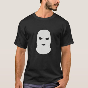 マスクグおもしろいーンヒップホップスキーマスクTHUGトレンド Tシャツ