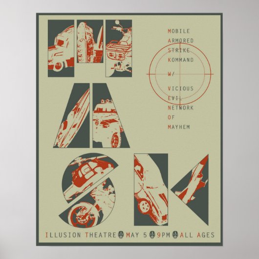 マスクコンサートポスター#3 ポスター (正面)