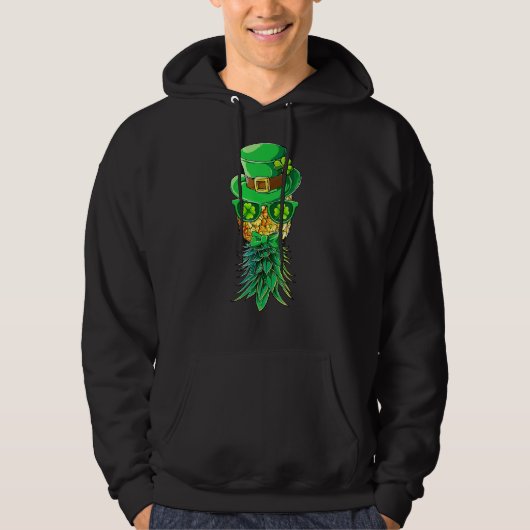 マスクスインガー逆さまにPineapple St Patrick's Da パーカ (正面)