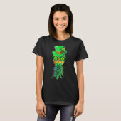 マスクスインガー逆さまにPineapple St Patrick's Da Tシャツ (正面フル)