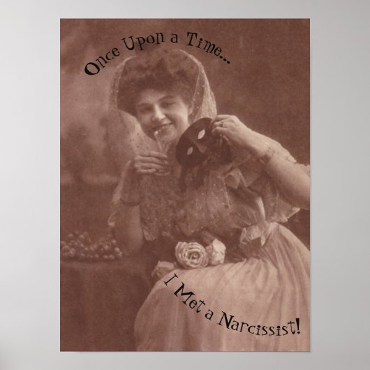 マスクナルシスト虐待のマスク解除NPD Narc ポスター (正面)