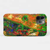 マスクパーティーまたはカーニバル絵を描(オレンジ、緑) Case-Mate iPhoneケース (裏面(横))