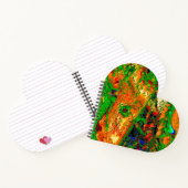 マスクパーティーまたは絵を描オレンジと緑のカーニバル ノートブック (内部)