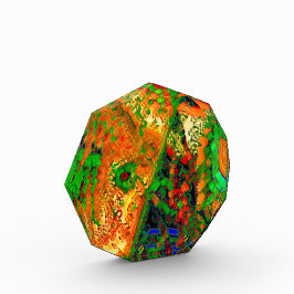 マスクパーティーまたは絵を描オレンジと緑のカーニバル フォトブロック