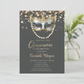 マスクパール、紙吹雪マスカレードキンセアニラ 招待状 (スタンド正面)