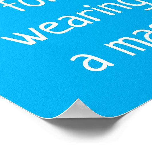 マスクポスターを貼ってくれてありがとう ポスター (角)