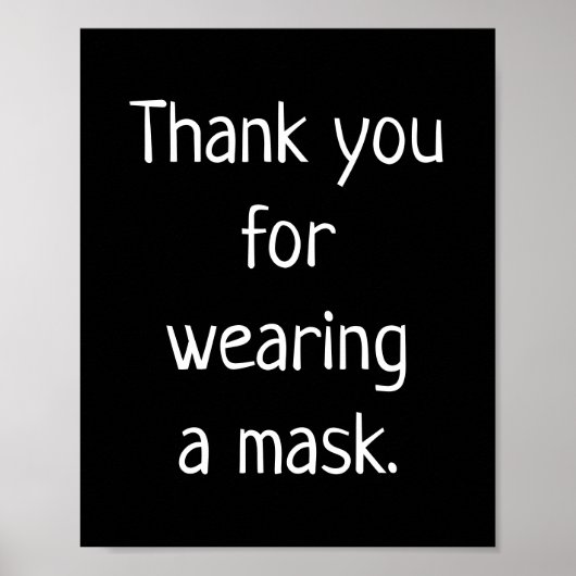 マスクポスターを貼ってくれてありがとう ポスター (正面)