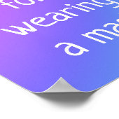 マスクポスターを貼ってくれてありがとう ポスター (角)