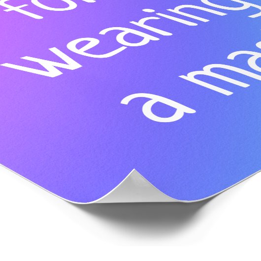 マスクポスターを貼ってくれてありがとう ポスター (角)