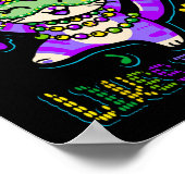 マスクマルディアパレルコスチュームマーディグラスキャット ポスター (角)