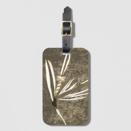 マスクラシック用ウエットフライパターン及びバス魚釣り ラゲッジタグ (正面縦)