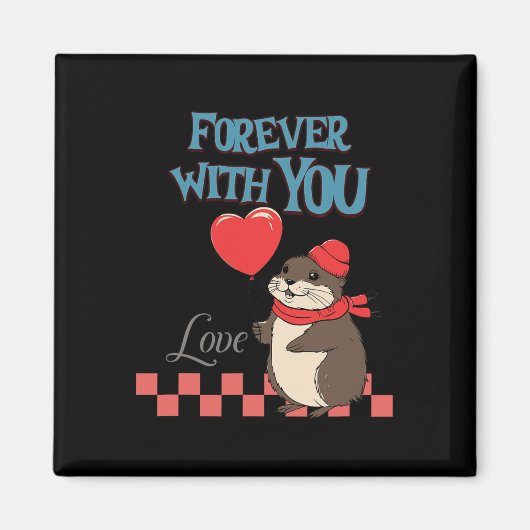 マスクラットは永遠にあなたを愛する マグネット (正面)