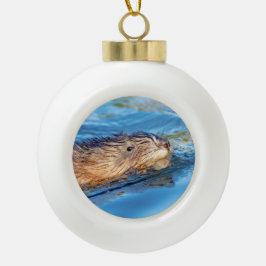 マスクラットアットヴァッサールファームズエコロジカル保存 セラミックボールオーナメント