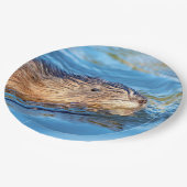 マスクラットアットヴァッサールファームズエコロジカル保存 ペーパープレート (アングル)