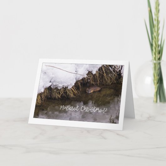 マスクラット予測できなクリスマス シーズンカード (正面)