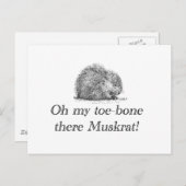 マスクラット |はがき ポストカード (正面/裏面)