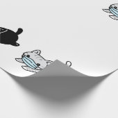 マスクラッピング紙付き猫 ラッピングペーパー (角)