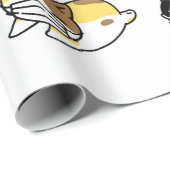 マスクラッピング紙付き猫 ラッピングペーパー (ロールコーナー)