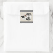 マスクラ日本のベル付き猫 スクエアシール (バッグ)