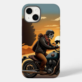 マスク乗り付きスカル自転車乗り Case-Mate iPhone 14ケース