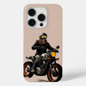 マスク乗り付きスカル自転車乗り Case-Mate iPhoneケース (裏面)